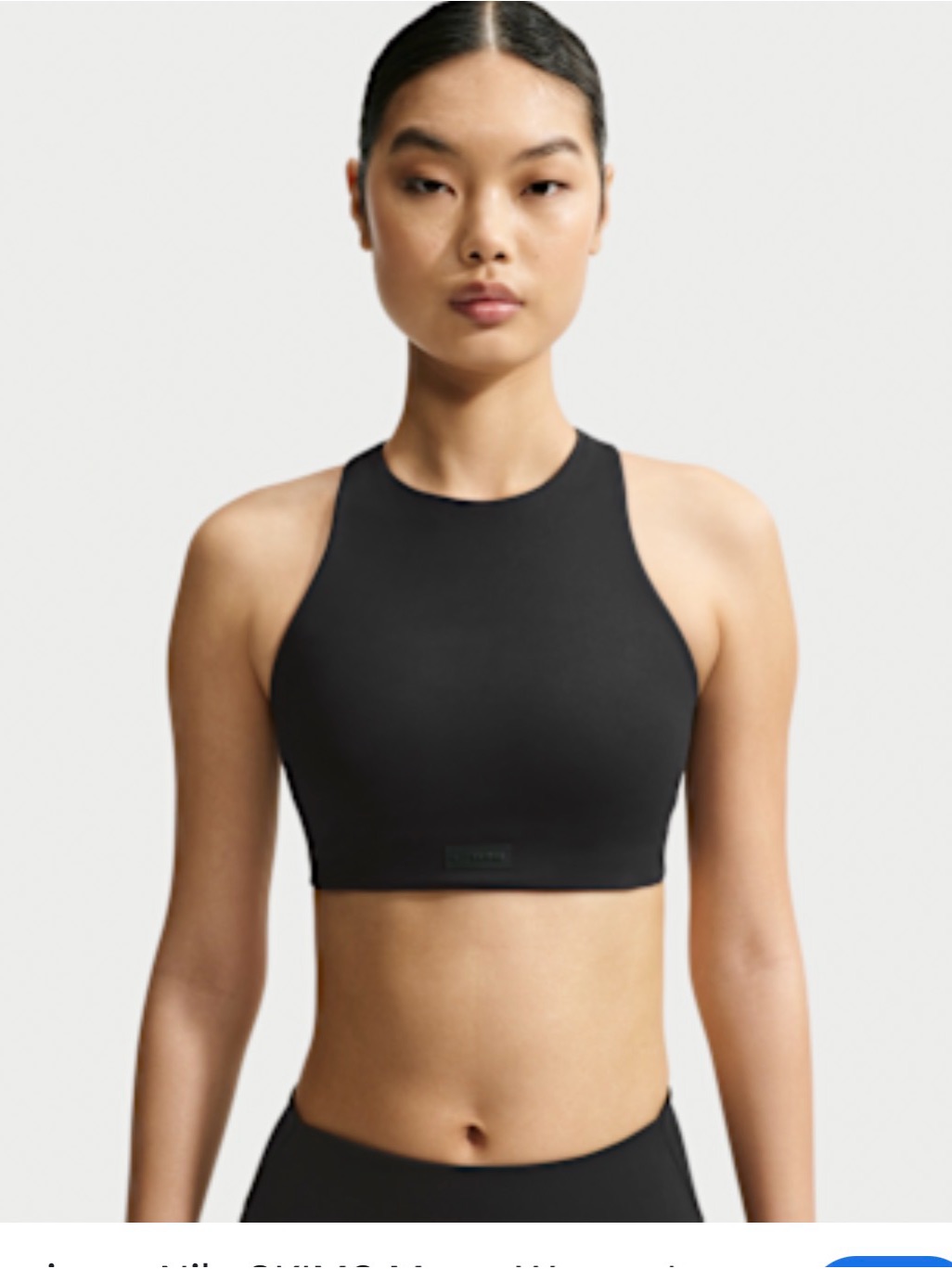 Skims Black High-Neck Sports Bra